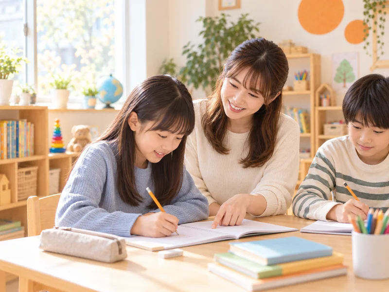 英検対策に取り組む子どもたち