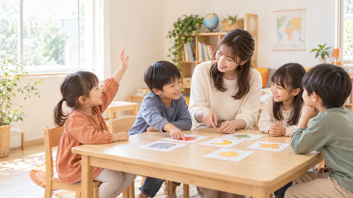 KIDSコースで学ぶ子どもたち