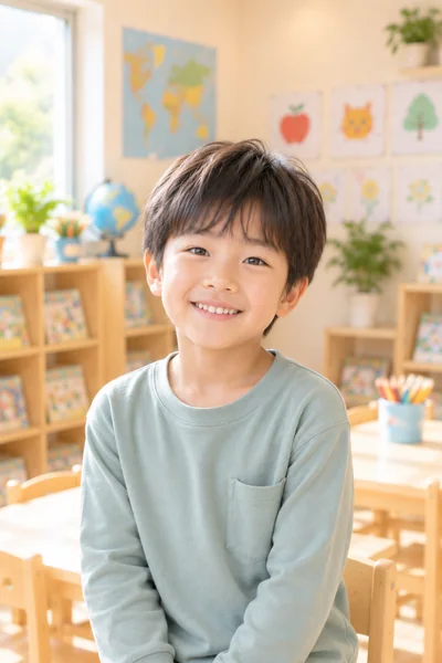 英語教室で学ぶ子ども