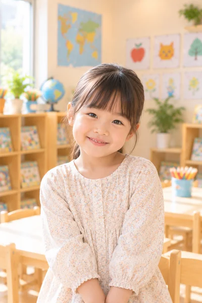 英語教室で学ぶ子ども